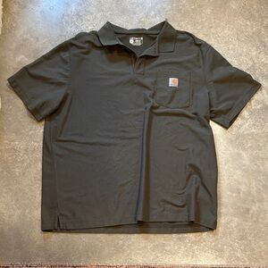 Carhartt Men's Green Polo Shirt
